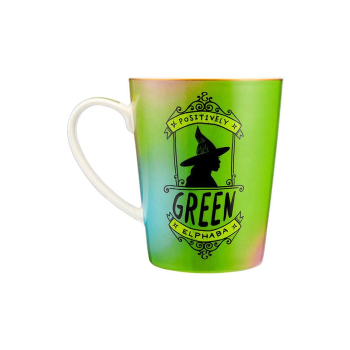 Maxwell & Williams Wicked Conical Mug 450ml Green & Pink_5