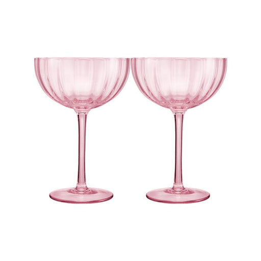 Maxwell & Williams Wicked Pink Coupe Glass Set of 2 WICK0033_1