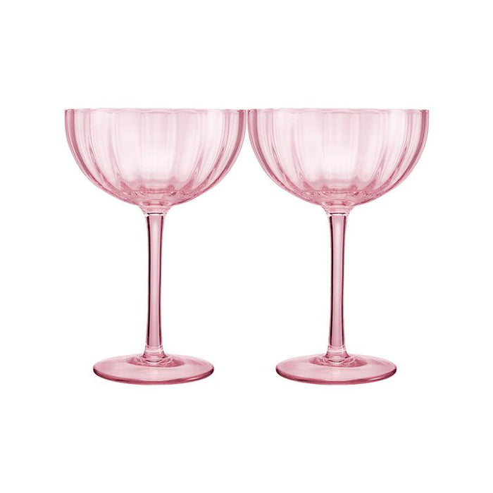 Maxwell & Williams Wicked Pink Coupe Glass Set of 2 WICK0033_1