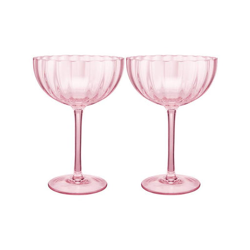 Maxwell & Williams Wicked Pink Coupe Glass Set of 2 WICK0033_2