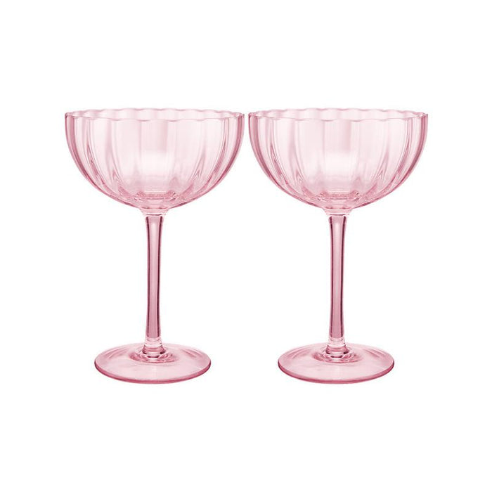 Maxwell & Williams Wicked Pink Coupe Glass Set of 2 WICK0033_2