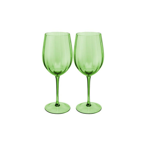 Maxwell & Williams Wicked Pink Ribbed Wine Glass Set of 2_2