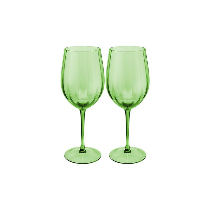 Maxwell & Williams Wicked Pink Ribbed Wine Glass Set of 2_2
