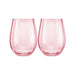 Maxwell & Williams Wicked Pink Stemless Glass Set of 2_1