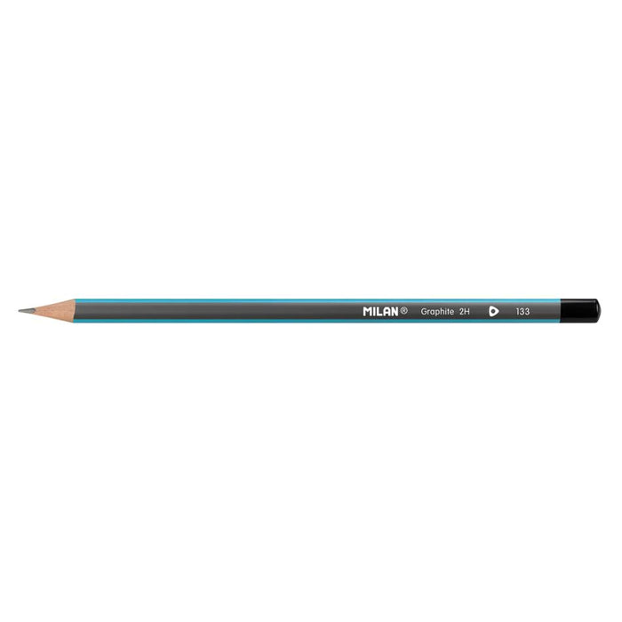 Milan 2H Graphite Pencils Pack of 12 - Ergonomic Triangular_2