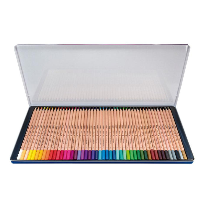 Milan 48 Coloured Pencils Thick Lead Hexagonal Metal Box_2
