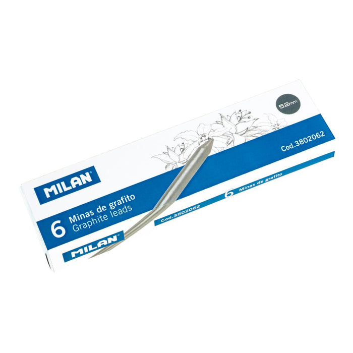 Milan 5.2mm B Grade Pencil Leads - Pack of 6 214390_1