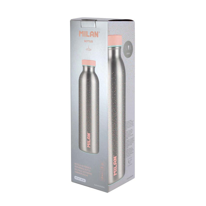 Milan 590ml Stainless Steel Isothermal Bottle Pink 1000533_2