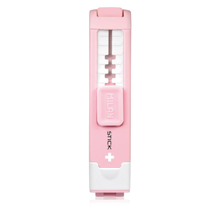 Milan Anti-Bacterial Stick Sharpener & Eraser Pink 214392_2