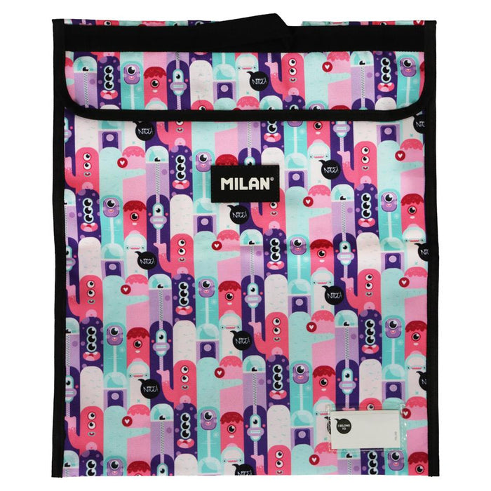 Milan Extra Large Homework Bag 370x450mm Aliens Design_1