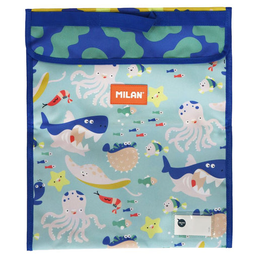 Milan Extra Large Homework Bag 370x450mm Sealife Design_1