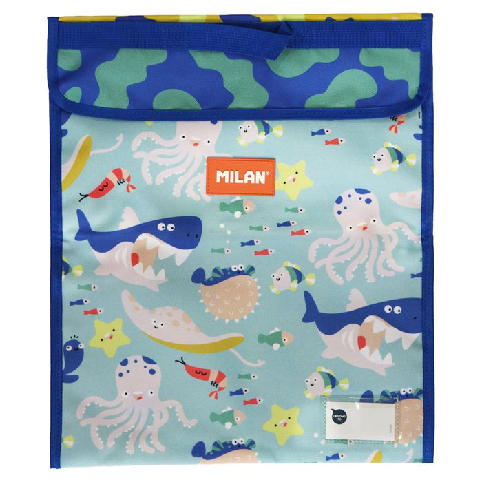 Milan Extra Large Homework Bag 370x450mm Sealife Design_1