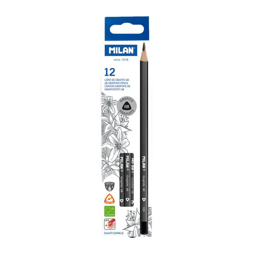 Milan Graphite Pencils 6B Pack 12 214382_1