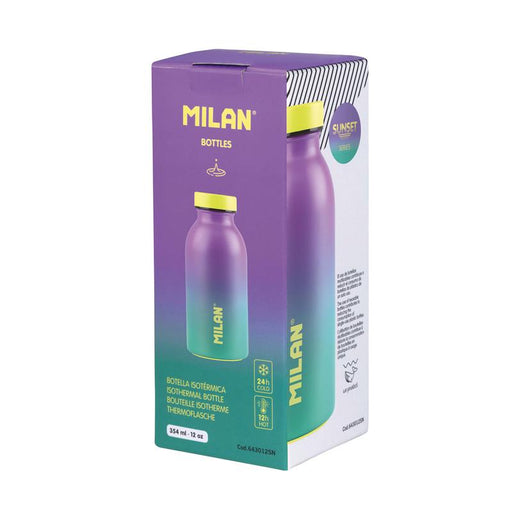 Milan Stainless Steel Isothermal Bottle 350ml Sunset Series Turquoise 1000539_2
