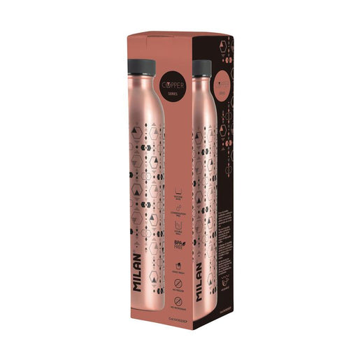 Milan Stainless Steel Isothermal Bottle 590ml Copper Series Black 1000532_2