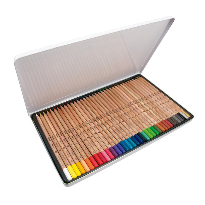 Milan Thick Lead Coloured Pencils 36 Assorted Metal Box_3