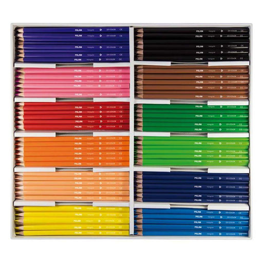 Milan Triangular Coloured Pencils Box 288 Assorted Colors_2