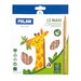 Milan Triangular Coloured Pencils Maxi Pack 12 Assorted_1