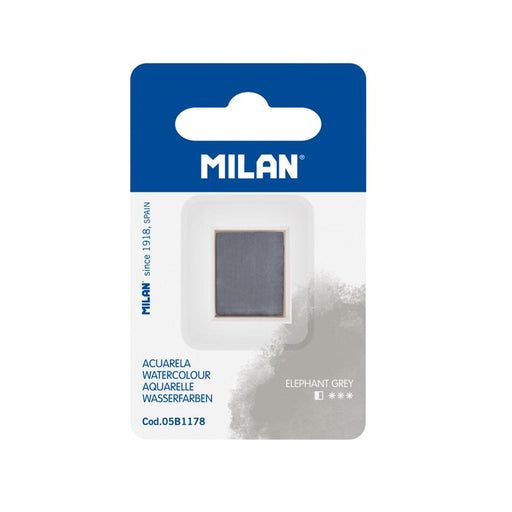 Milan Watercolour Half Pan Refill - Elephant Grey 1000356_1