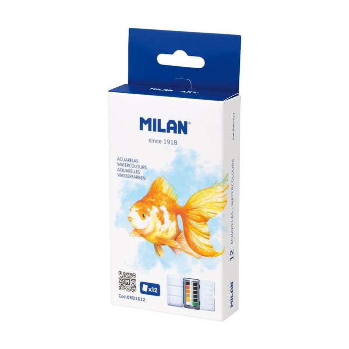 Milan Watercolour Paint Set 12 colour 214430_6