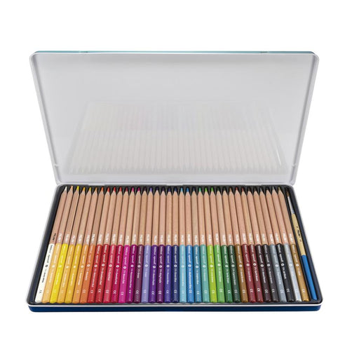 Milan Watercolour Pencils 36 Pack Hexagonal Metal Box_2