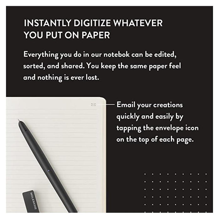 Moleskine Smart Pen 3 & Notebook Set - Large Black MSWSPEN3_6