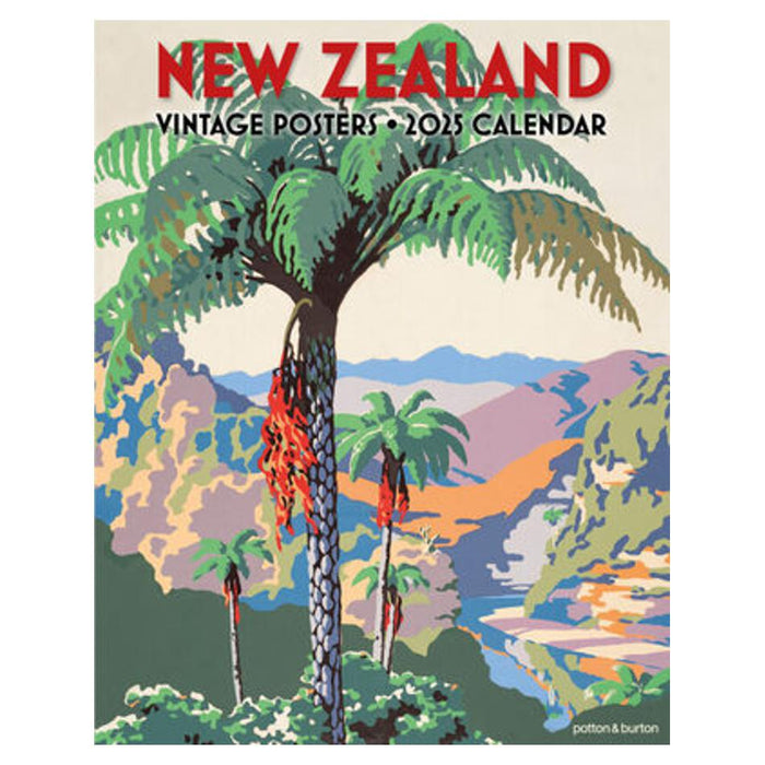 NZ Vintage Posters SMALL Calendar 2025_1