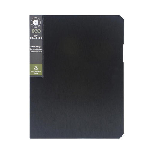 OSC Eco Display Book A4 20 Pocket Black RECA4-20BK_1