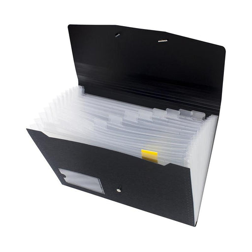 OSC Eco Expanding File A4 12 Pocket Black RECA4-12BK_2