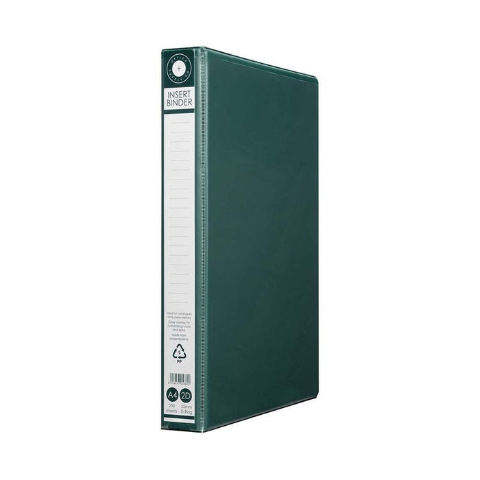 OSC Insert Binder A4 2D 25mm Green RB2D25GN_1