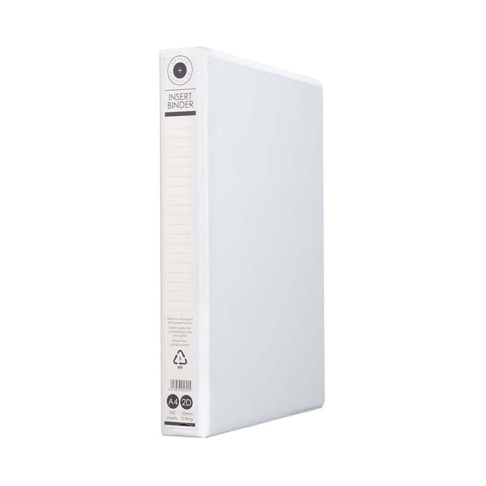 OSC Insert Binder A4 2D 25mm White RB2D25WT_1