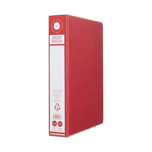 OSC Insert Binder A4 2D 38mm Red RB2D38RD_1
