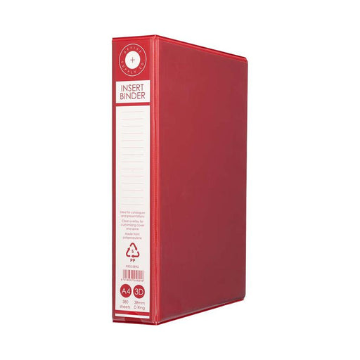 OSC Insert Binder A4 3D 38mm Red RB3D38RD_1