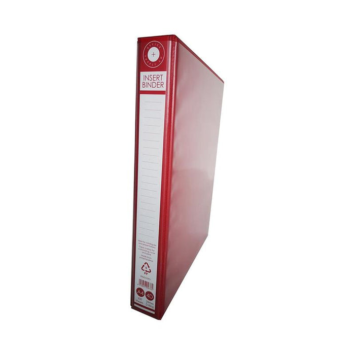 OSC Insert Binder A4 4D 25mm Red RB4D25RD_1