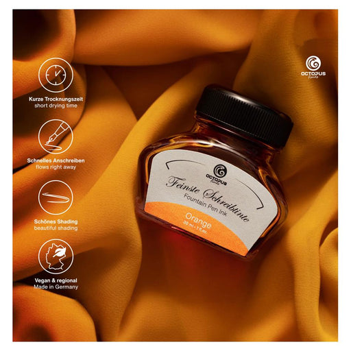 Octopus 30ml Fountain Pen Ink - Orange OCTOFP59_2