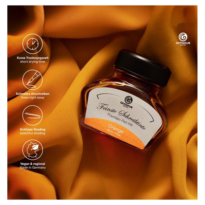 Octopus 30ml Fountain Pen Ink - Orange OCTOFP59_2