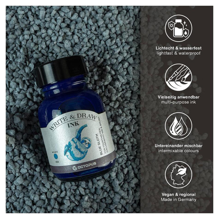 Octopus 50ml Blue Sloth Write & Draw Ink OCTOWD484_2