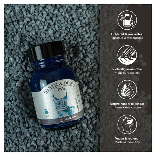 Octopus 50ml Write & Draw Ink - Blue Lynx OCTOWD456_2