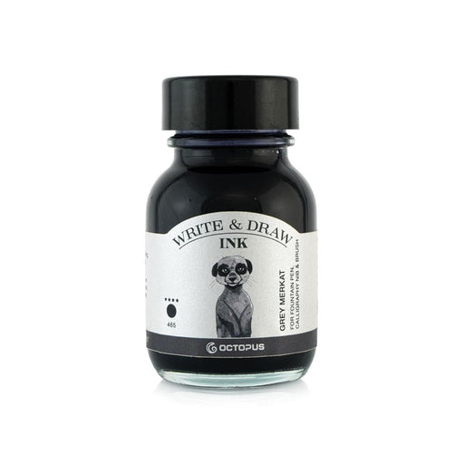 Octopus 50ml Write & Draw Ink - Grey Merkat 465_1