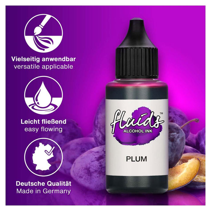 Octopus Alcohol Ink 30ml - Plum Violet, Fast-Drying Color_3