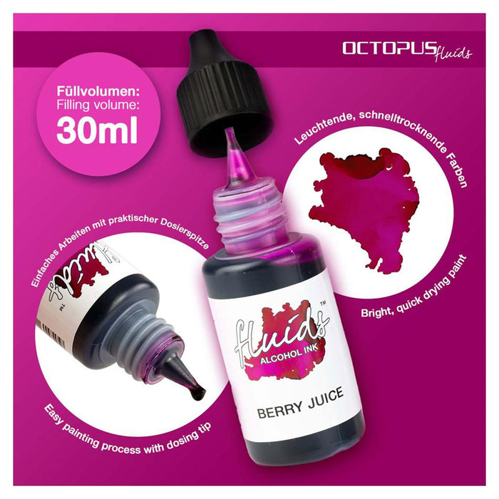 Octopus Alcohol Ink Berry Juice Violet 30ml OCTOAIVT075_2