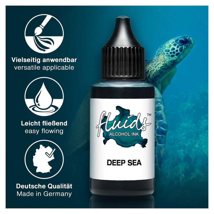 Octopus Alcohol Ink Deep Sea Blue 30ml - Fast-Drying_3