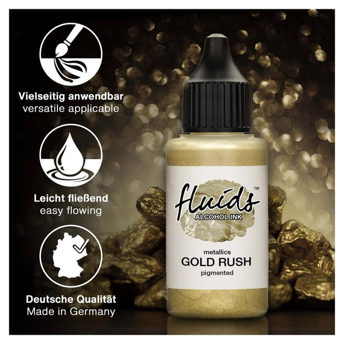 Octopus Alcohol Ink Gold Rush Metallic 30ml OCTOAIME025_3