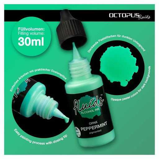 Octopus Alcohol Ink OPAK Peppermint Green 30ml_2