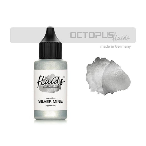 Octopus Alcohol Ink Silver Mine Metallic 30ml OCTOAIME050_1