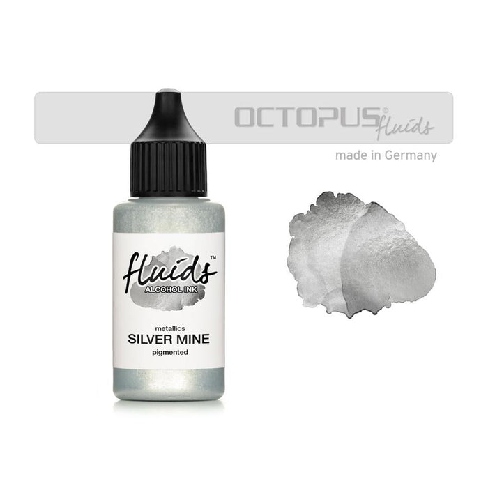 Octopus Alcohol Ink Silver Mine Metallic 30ml OCTOAIME050_1