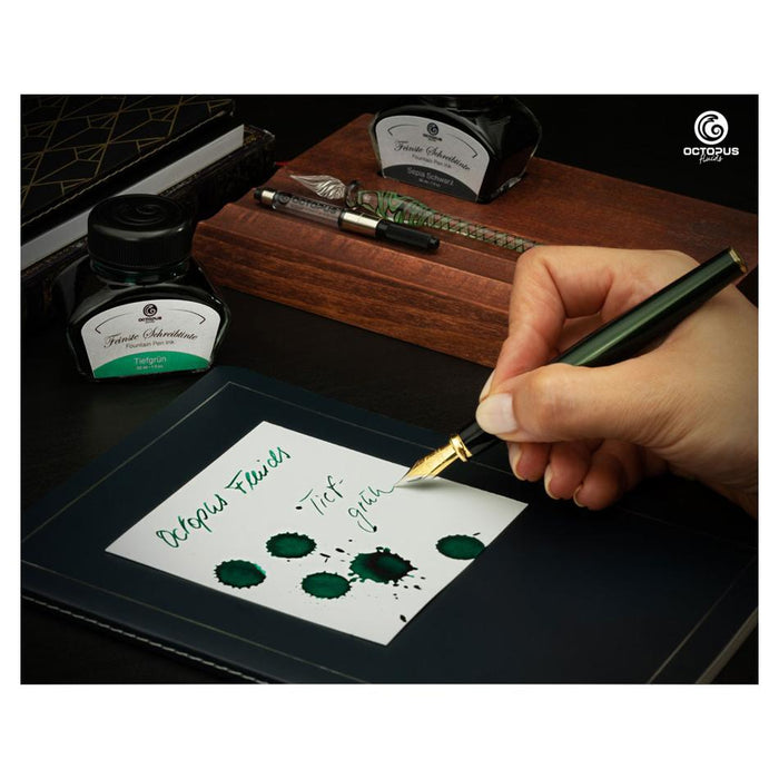 Octopus Deep Green Fountain Pen Ink 30ml OCTOFP13_3