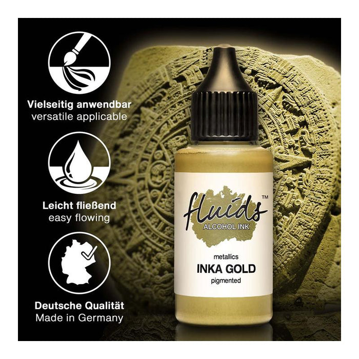Octopus Fluids Alcohol Ink Inka Gold Metallic 30ml OCTOAIME015_3