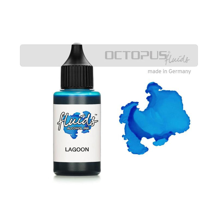Octopus Fluids Alcohol Ink Lagoon Blue 30ml OCTOAIBL075_1