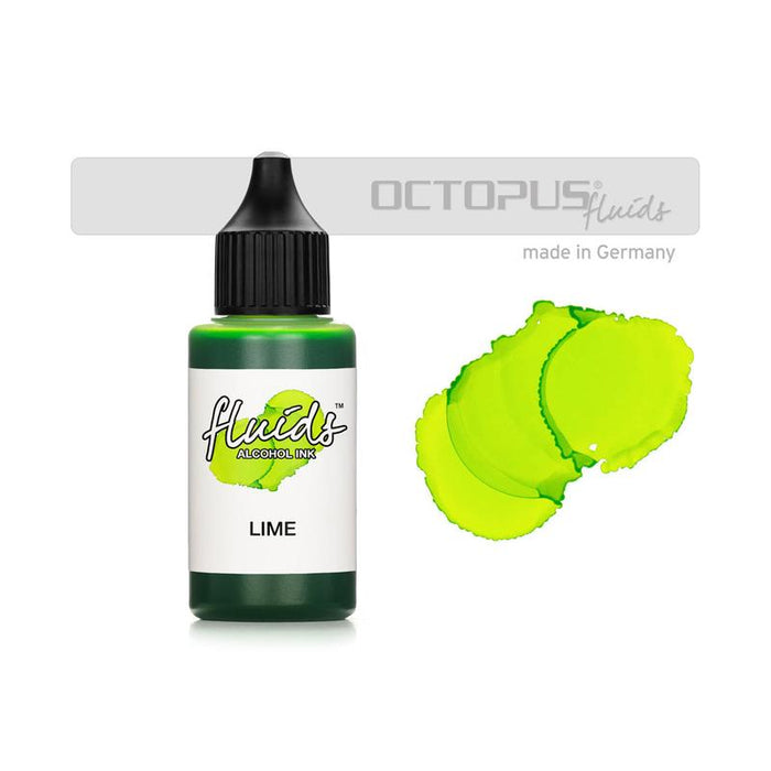 Octopus Fluids Alcohol Ink Lime Green 30ml OCTOAIGN075_1